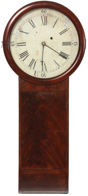 Massachusetts Mahogany Tavern Clock