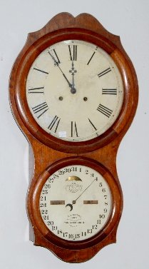 Ithaca No. 4 Hanging Office Calendar Clock