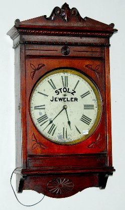 Self Winding Advertising Gallery Clock, Electric