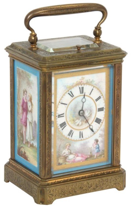 Porcelain Panel Carriage Clock