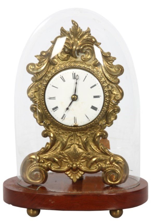 Coe & Co. Brass Front Lever Clock