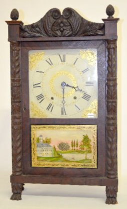 George Mitchell Wood Works Shelf Clock, Paw Feet