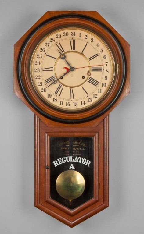 Ansonia Clock Co. Calendar “Regulator A”, Ansonia,   NY