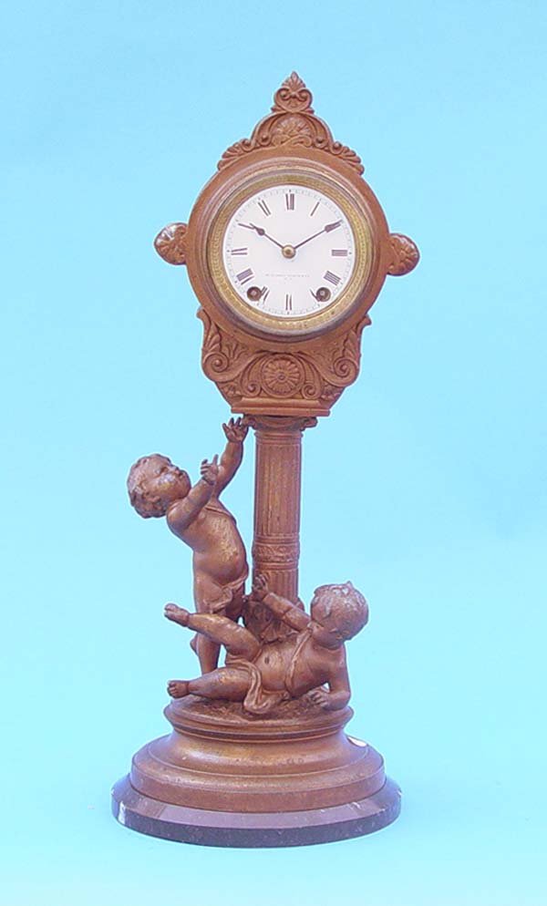 Seth Thomas & Sons Putti Lamp Post Clock