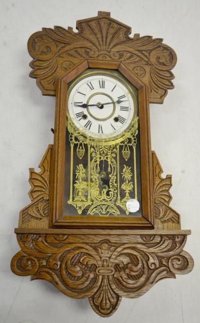 Antique New Haven Camden C Hanging Kitchen Clock