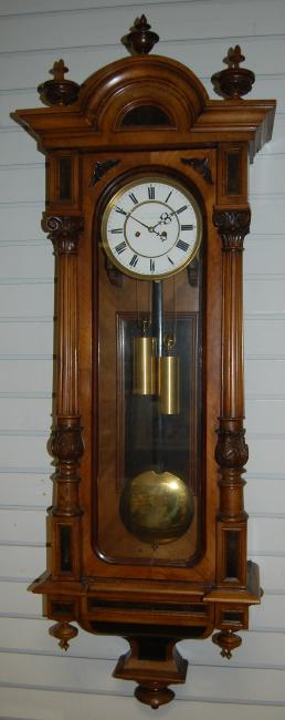 Ornate Walnut 2 Weight Vienna Wall Clock