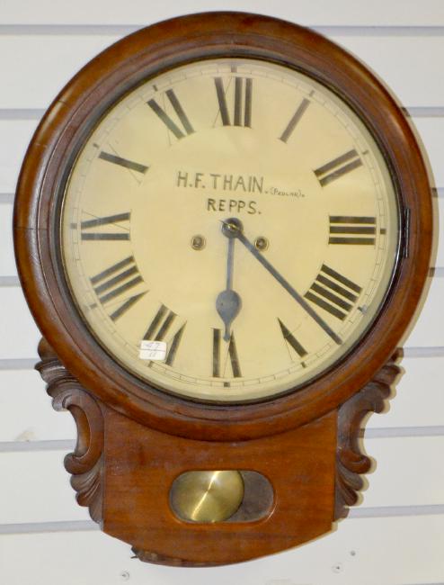 English Tavern Clock, H.F. Thain