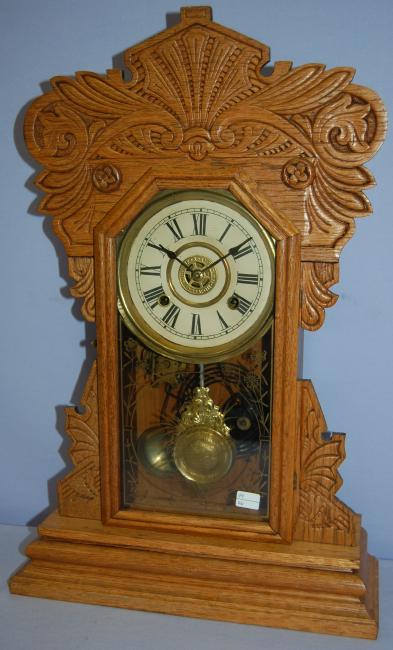 New Haven Oak “Camden Line C” Kitchen Clock (variant)