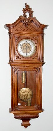 2 Wt French Baroque Engraved Vienna Wall Clock