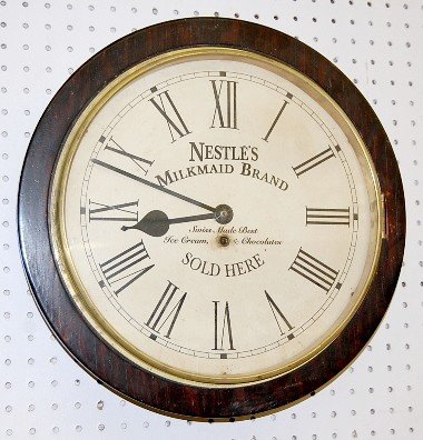 Nestlé’s Milkmaid Brand Advertising Gallery Clock