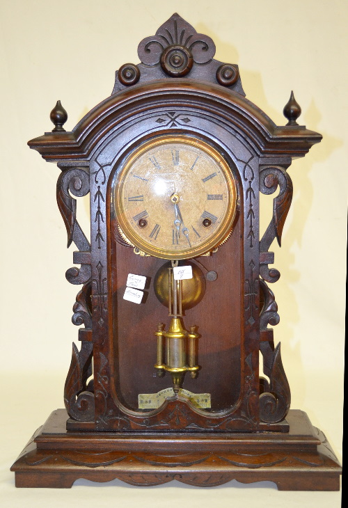 Antique George Jones “Broadway” Walnut Parlor Clock