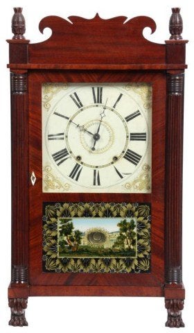 Henry Loomis Half Column Clock