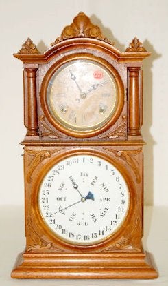 Ingraham BB Lewis Calendar Clock