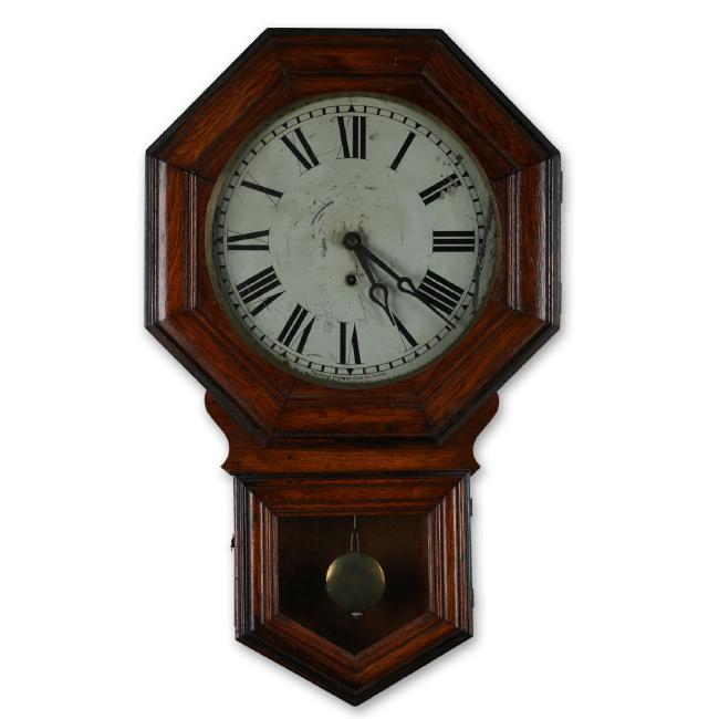 Pequegnat “Brandon, First Issue” Schoolhouse Clock