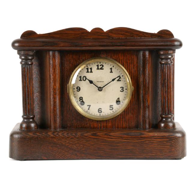 Pequegnat “Wide Hamilton” Shelf Clock