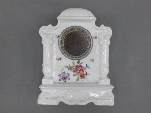 VICTORIA CARLSBAD CHINA CASED MANTLE CLOCK