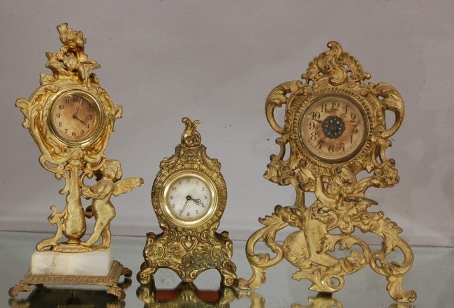 French style Figural Boudoir Clock