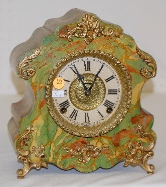 Ingraham “Marbleite No. 4” 8 Day Mantel Clock