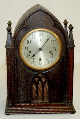 New Haven WM Chimes Cathedral Mantel Clock