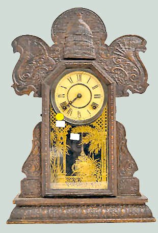 Oak Ingraham “Capitol” Kitchen Clock