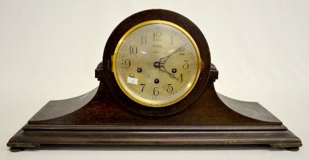 Ansonia Tambour WMC Chiming Mantel Clock