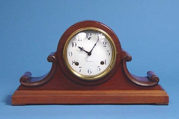 Sessions Mahogany Tambour Mantel Clock