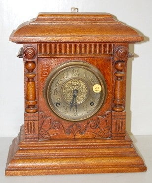 Oak Ingraham Cabinet Clock