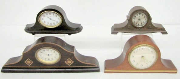 4 Mini Tambour Dresser Clocks