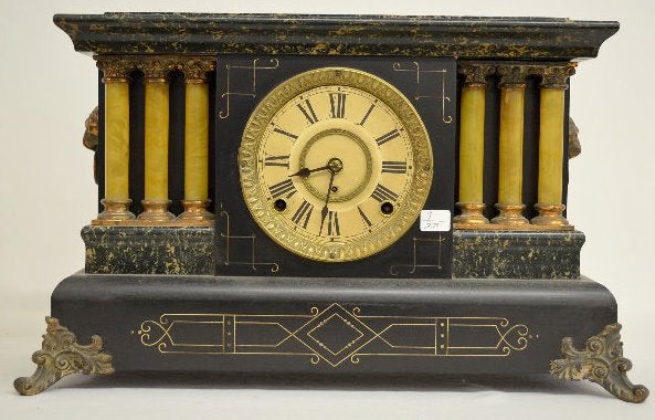 Seth Thomas “Cortina” Black Mantel Clock