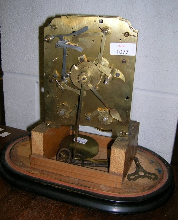 A VICTORIAN TWIN FUSEE BRACKET CLOCK MOVEMENT