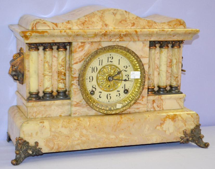 Antique Seth Thomas Adamantine 6 Column  Clock