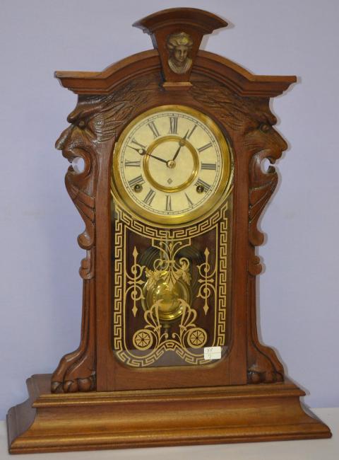 Gilbert Walnut “King” Parlor Clock