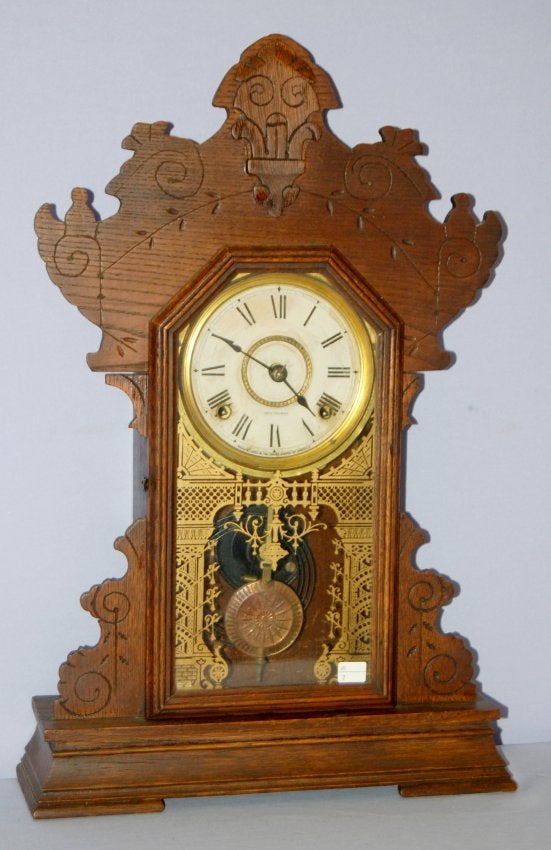 Antique Oak Seth Thomas Kitchen Clock