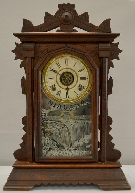 Walnut Niagara Carved Kitchen Clock