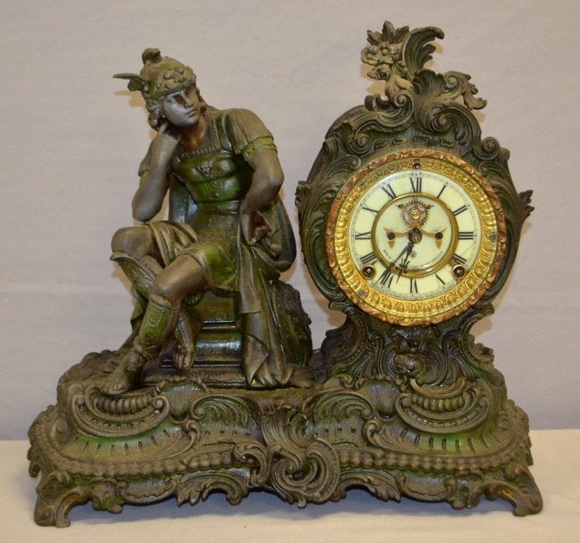 Antique Ansonia “Hermes” Figure Clock