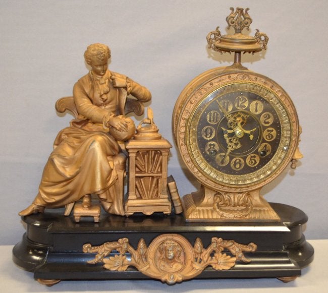 Antique Ansonia “Newton” Figure Clock