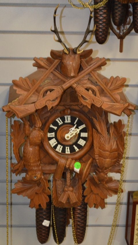 Vintage Cuckoo & Quail Wall Clock