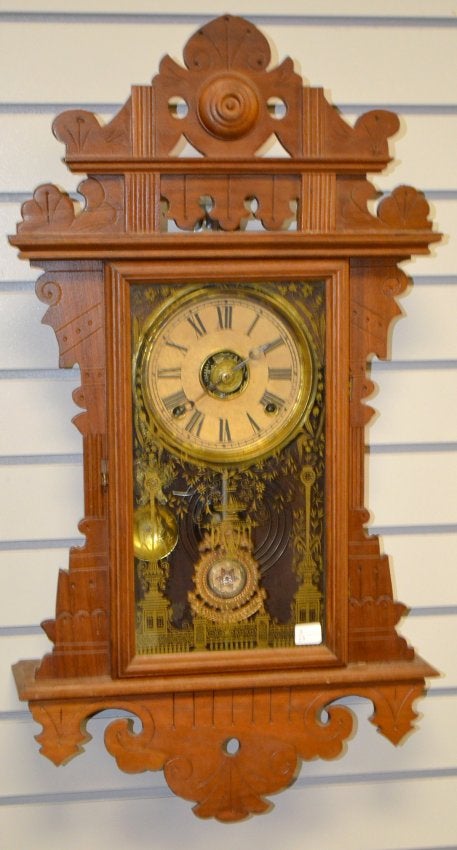 Antique E.N. Welch Hanging Kitchen Clock