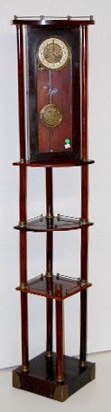 R.A. Clock on Mahogany Corner Shelf