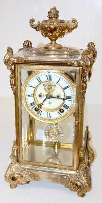 Ansonia “Marquis” Crystal Regulator Clock