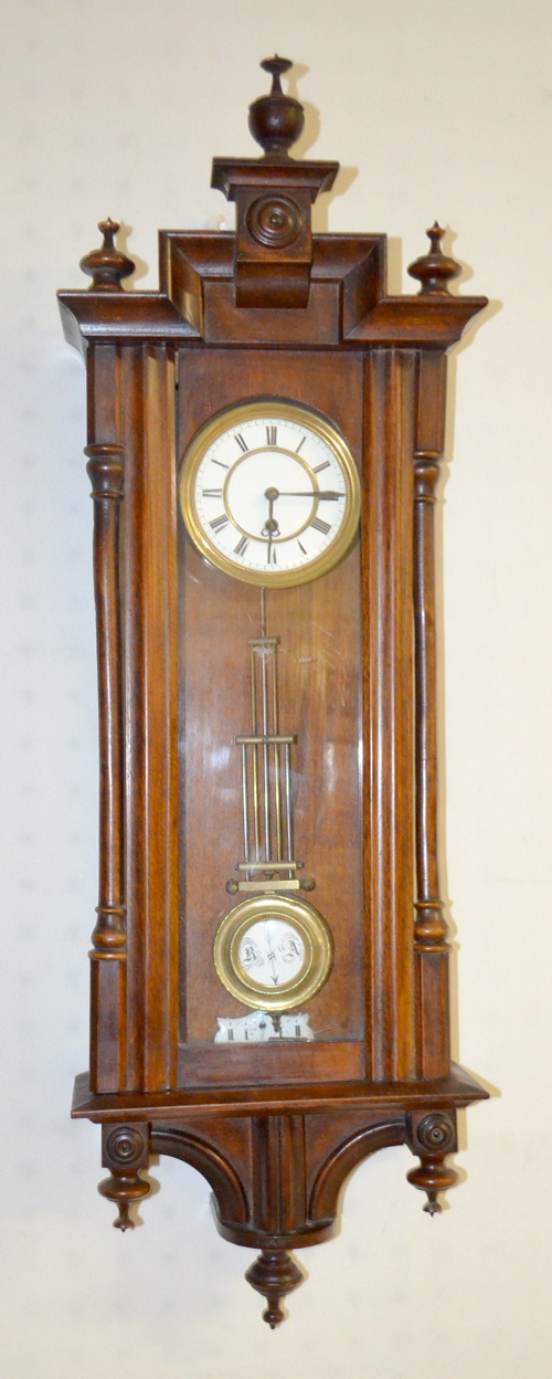 Antique Miniature RA Wall Regulator Clock