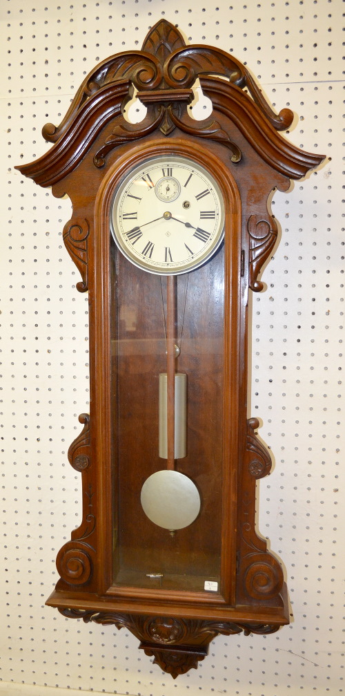 Antique Gilbert Regulator #5 Wall Clock