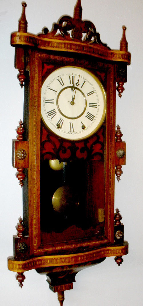 Waterbury Inlaid Wall Regulator