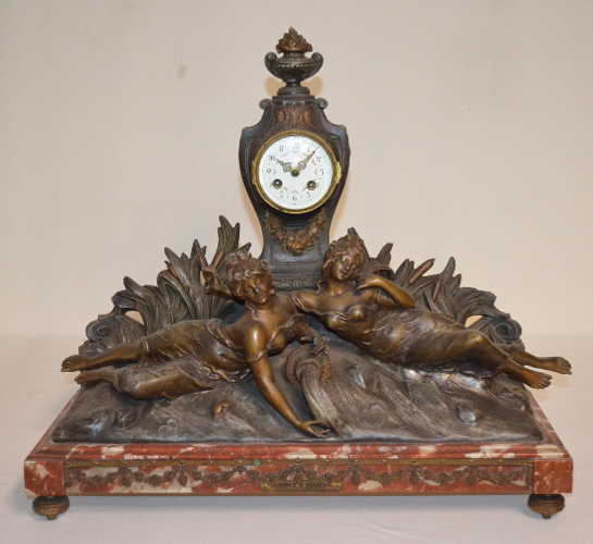 Antique French Statue Clock