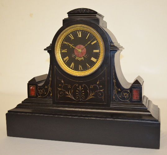 Antique French Slate and Marble Shelf Clock