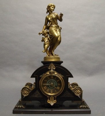 French figural mantle clock