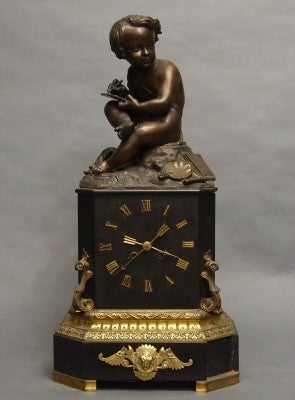 French figural clock