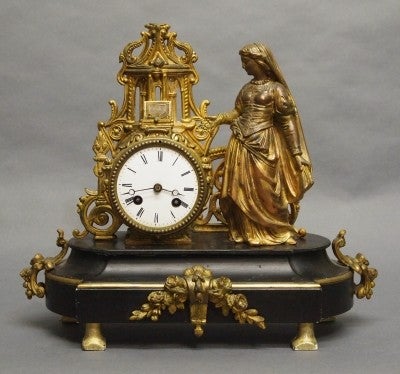 French figural mantle clock