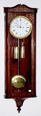 2 Wt. Inlaid Vienna Regulator Clock