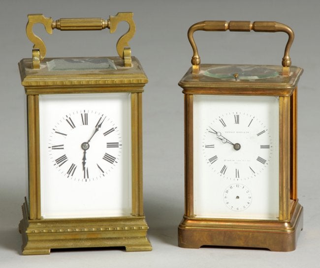 Two French Carriage Clocks